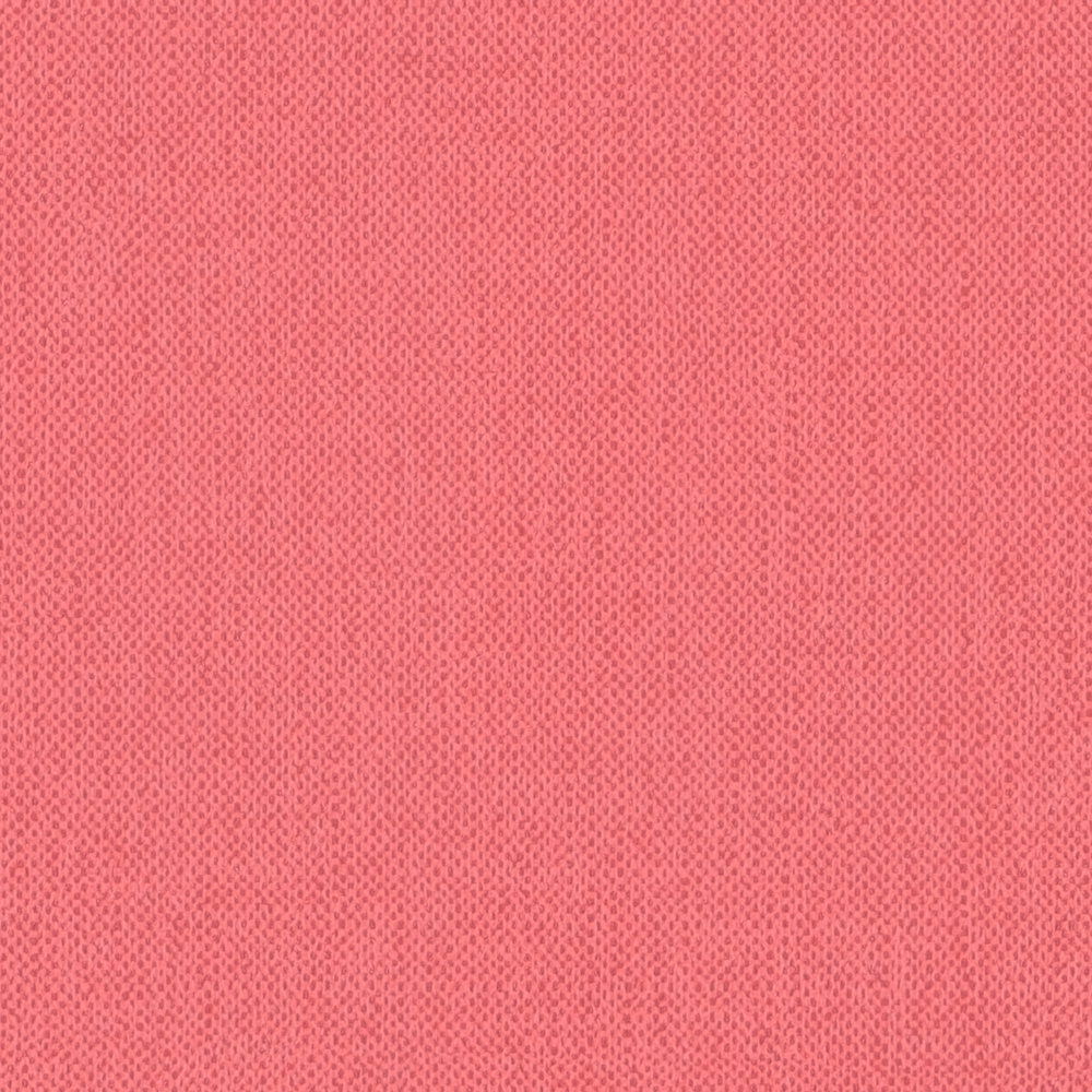             Tapete Lachsrot & Rosa mit Uni Leinenstruktur für Mädchenzimmer
        