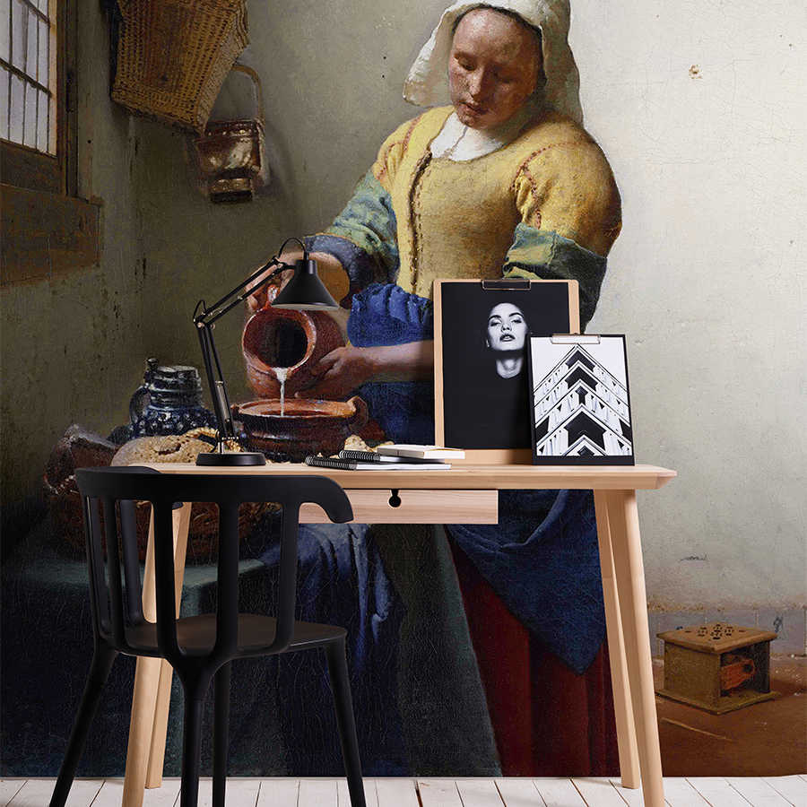         Papier peint panoramique "Servante au pot de lait" de Jan Vermeer
    