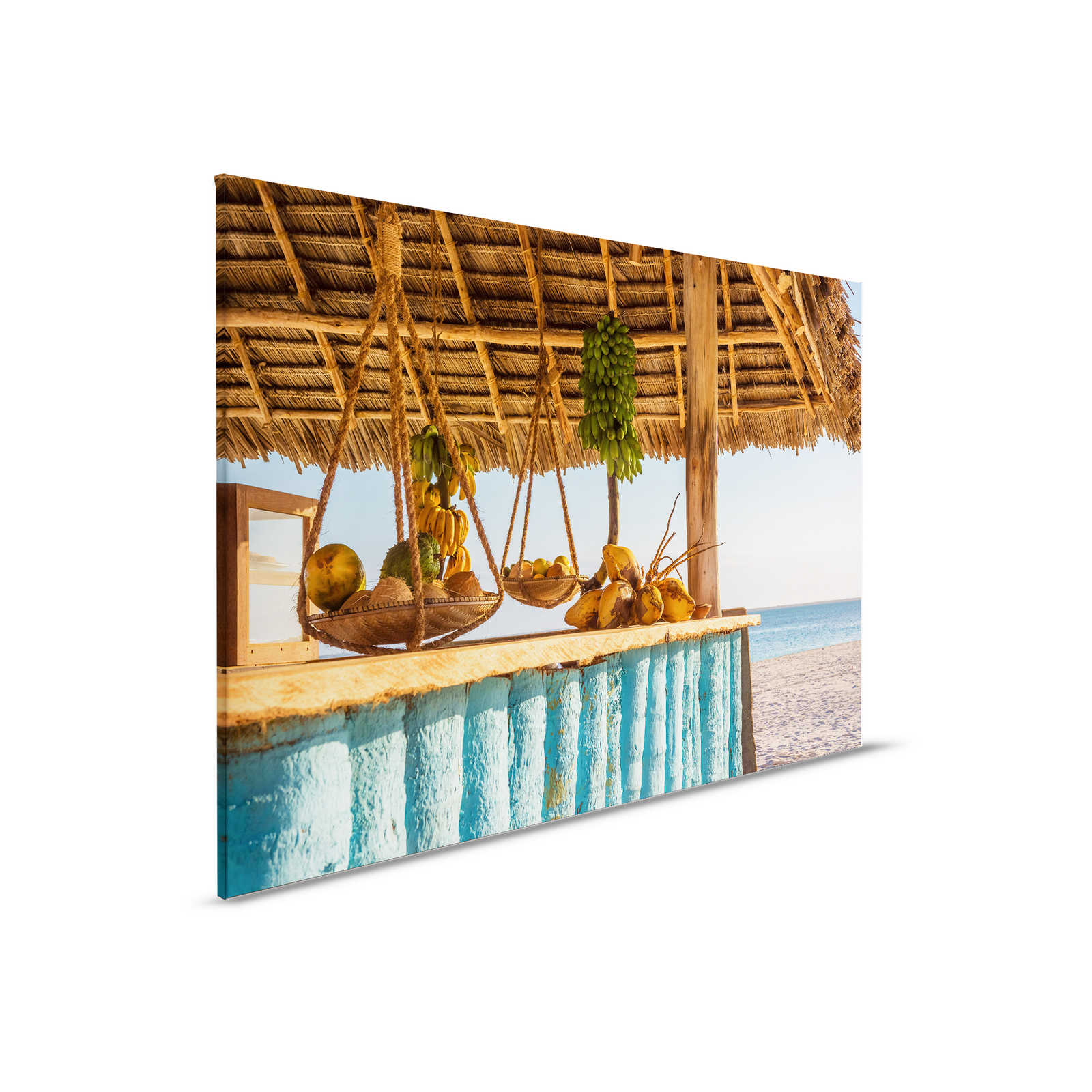         Canvas met standbar en uitzicht op zee - 0,90 m x 0,60 m
    