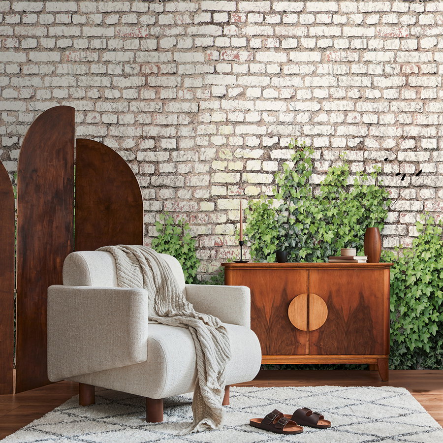 Sessel, klein, beige, Kunstleder, Wohnzimmerdeko