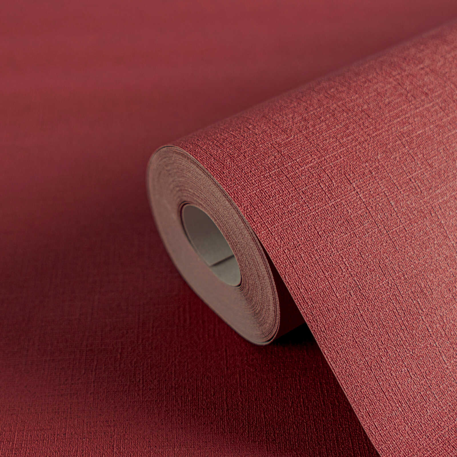         Unitapete in Textil-Optik – Rot
    