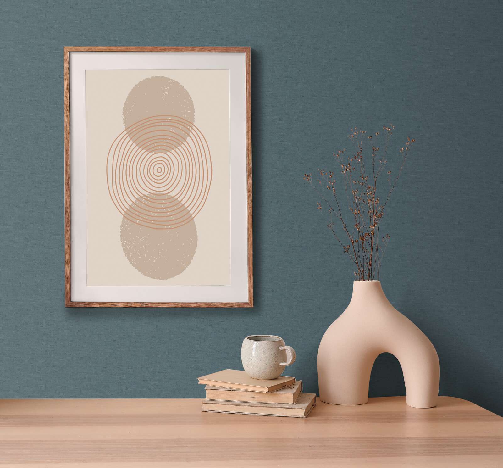kunstposter, rahmenbild, wanddeko, abstract, kreise