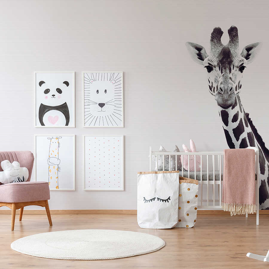 Babyzimmer, Giraffe Wand, Kinderbett, Aufbewahrungstasche, Teppich