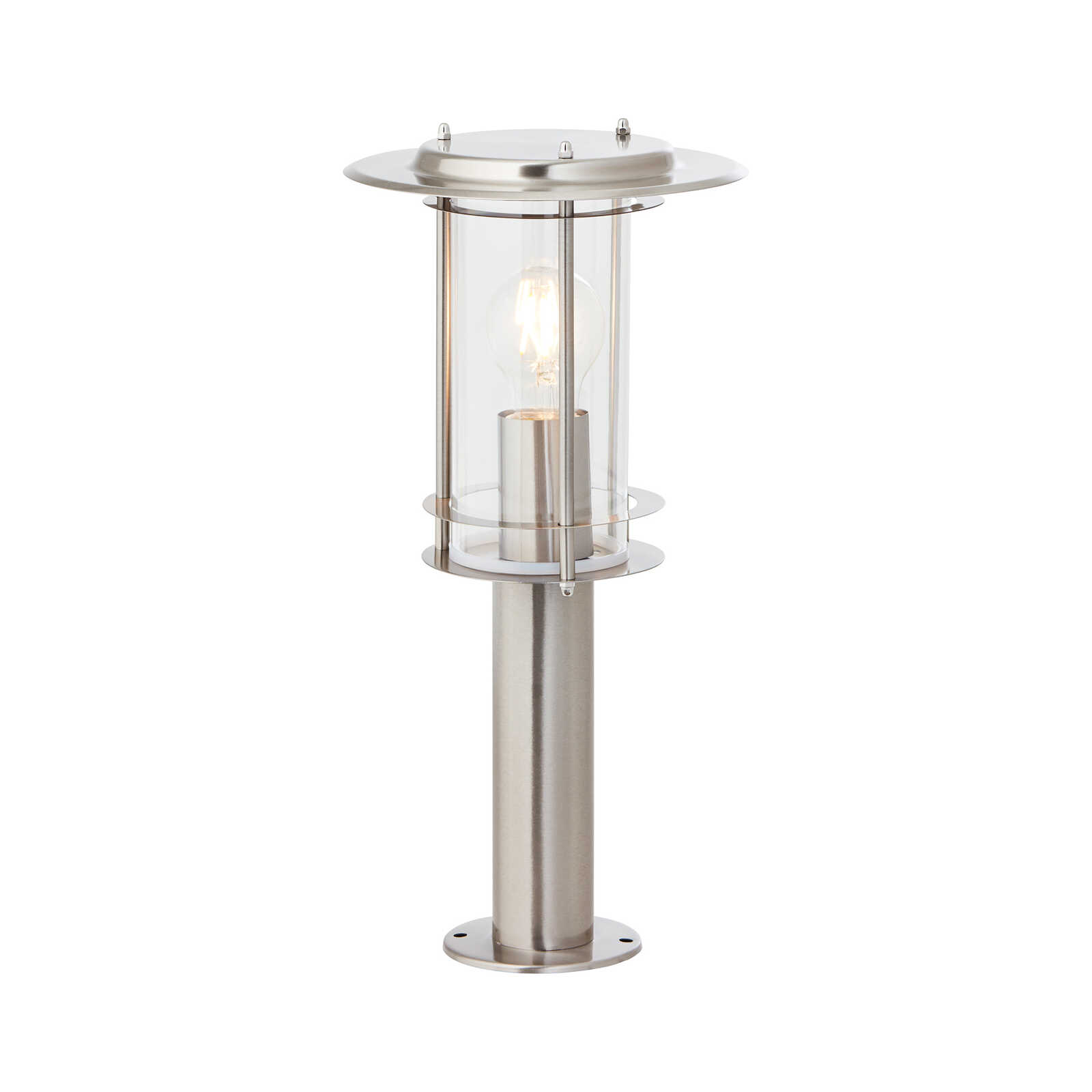         Borne d'éclairage en métal - Wilma 5 - Argenté
    