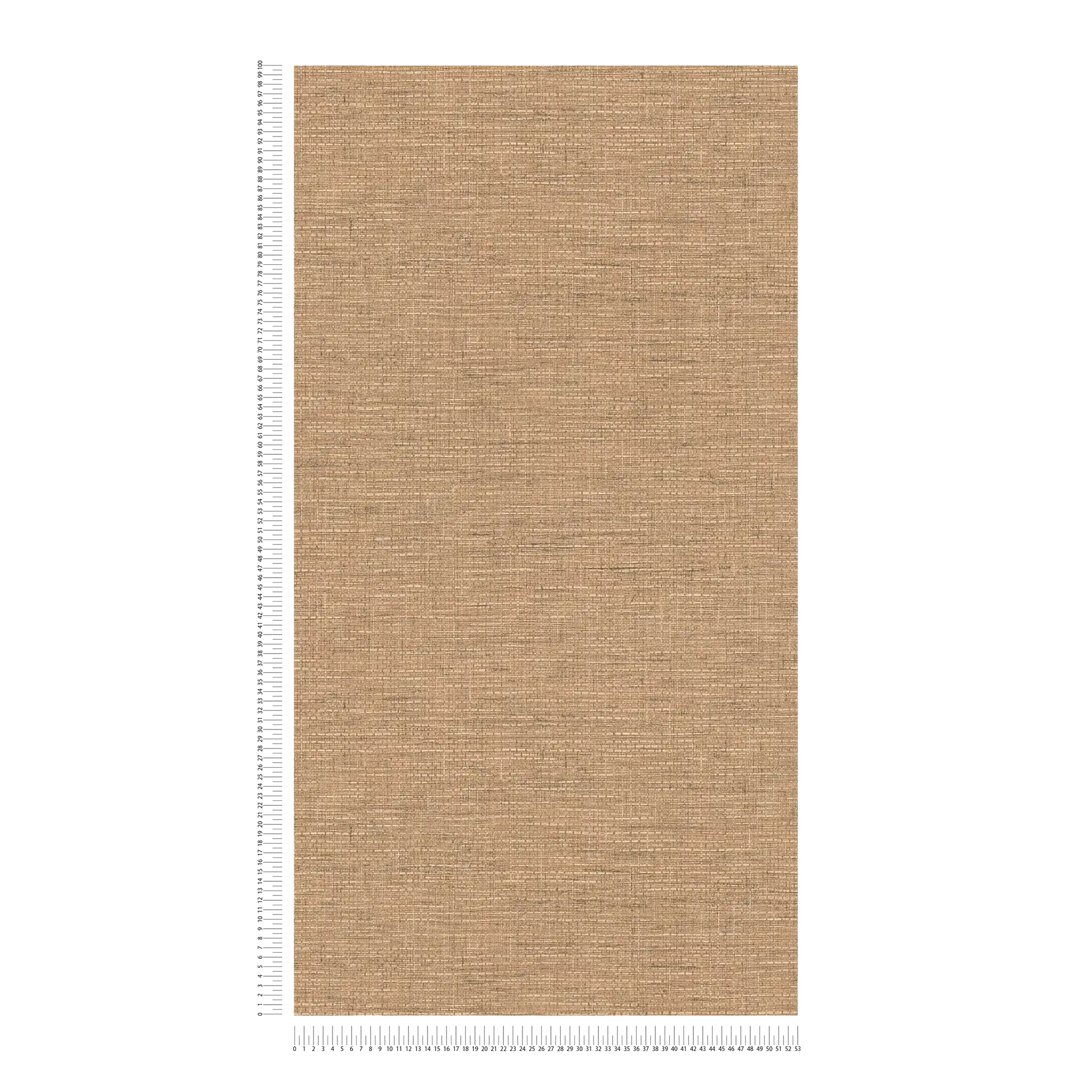            Bastoptik Tapete mit Gewebeoptik im Raffia Stil – Beige
        