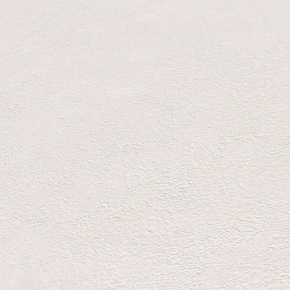             Uni Tapete mit Putzoptik & Farbschraffur – Creme, Weiß
        