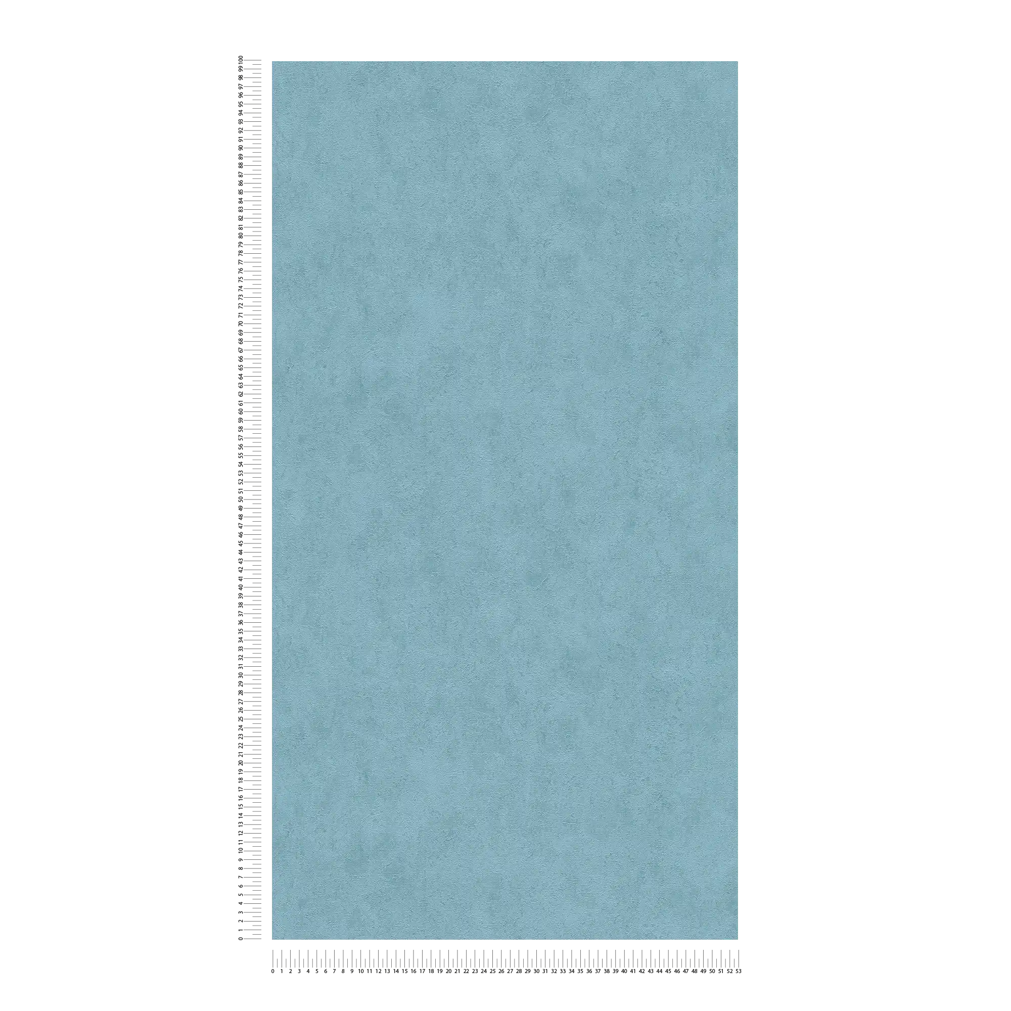 Sanfte Vliestapete mit feiner texturierter Oberfläche und Putzoptik – Blau, Metallic