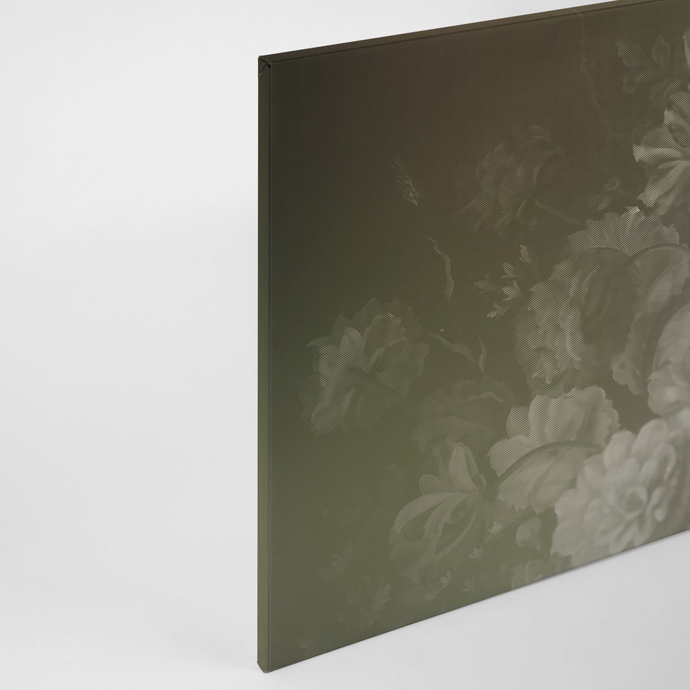 Dutch pastel 4 - Leinwandbild kunstvoller Blumenstrauß Dutch Stil – 0,90 m x 0,60 m