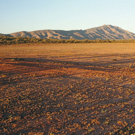 terrain, Wüste, Landschaft, Berge, Sonnenuntergang