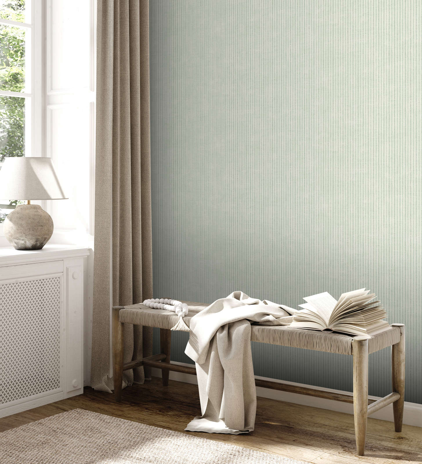 Wohnzimmer,  Wandverkleidung,  Bank,  Buch,  Decke/Throw