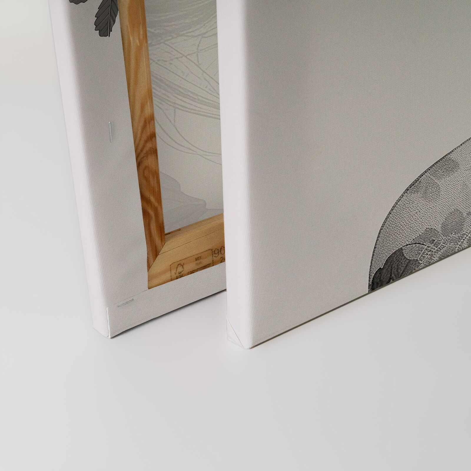             Leinwandbild Blumenportrait - Klassische Eleganz in Grautönen – 40 x 50 cm - Schwarz, Grau
        