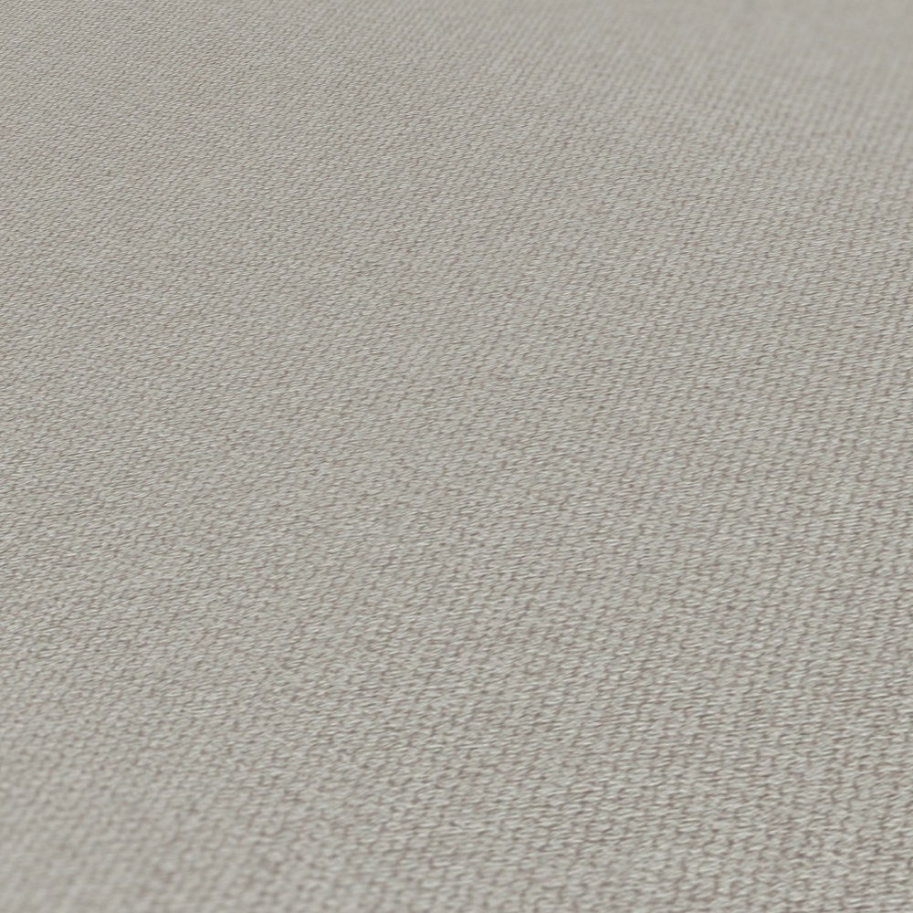            Vliestapete Leinenoptik mit Strukturdetails, einfarbig – Grau, Beige
        