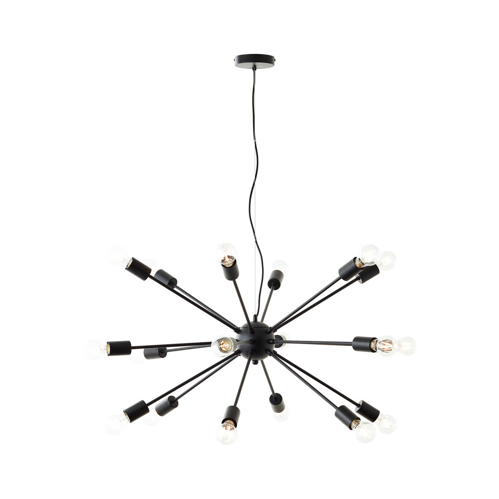Metal pendant light - Fiete 1 - Black