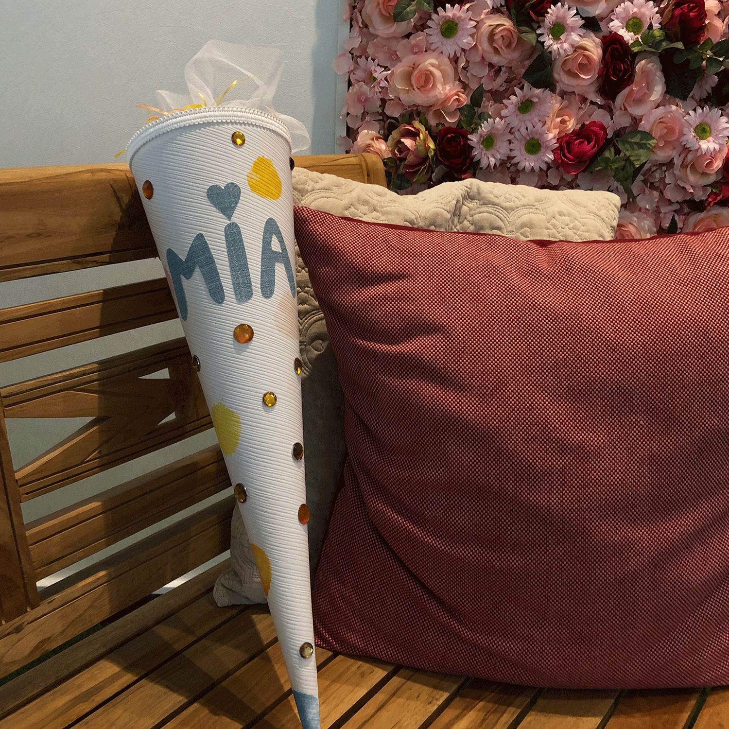 selbstgemachte Mädchen Schultüte