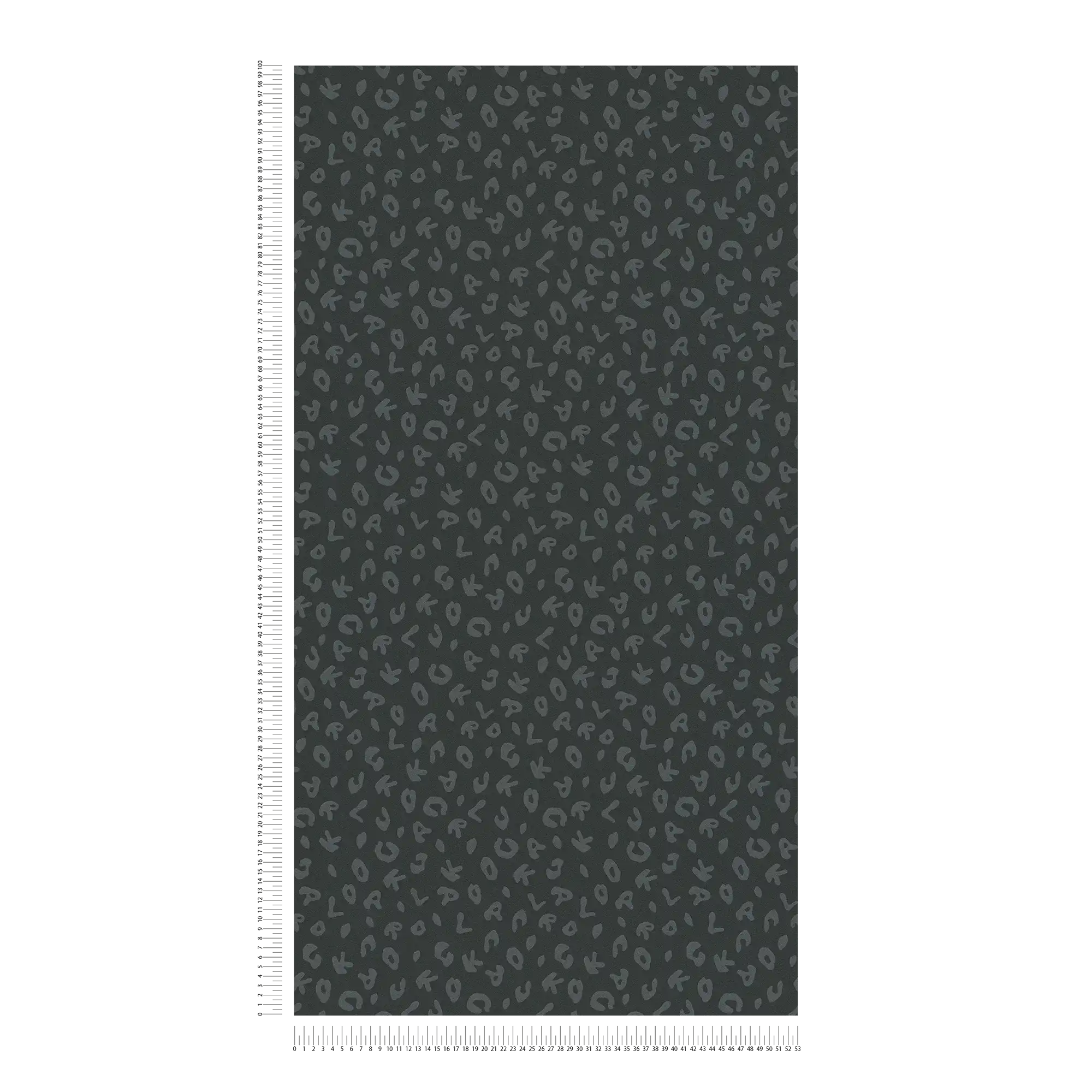             Karl LAGERFELD Tapete Silber Leoparden Print – Metallic, Schwarz
        