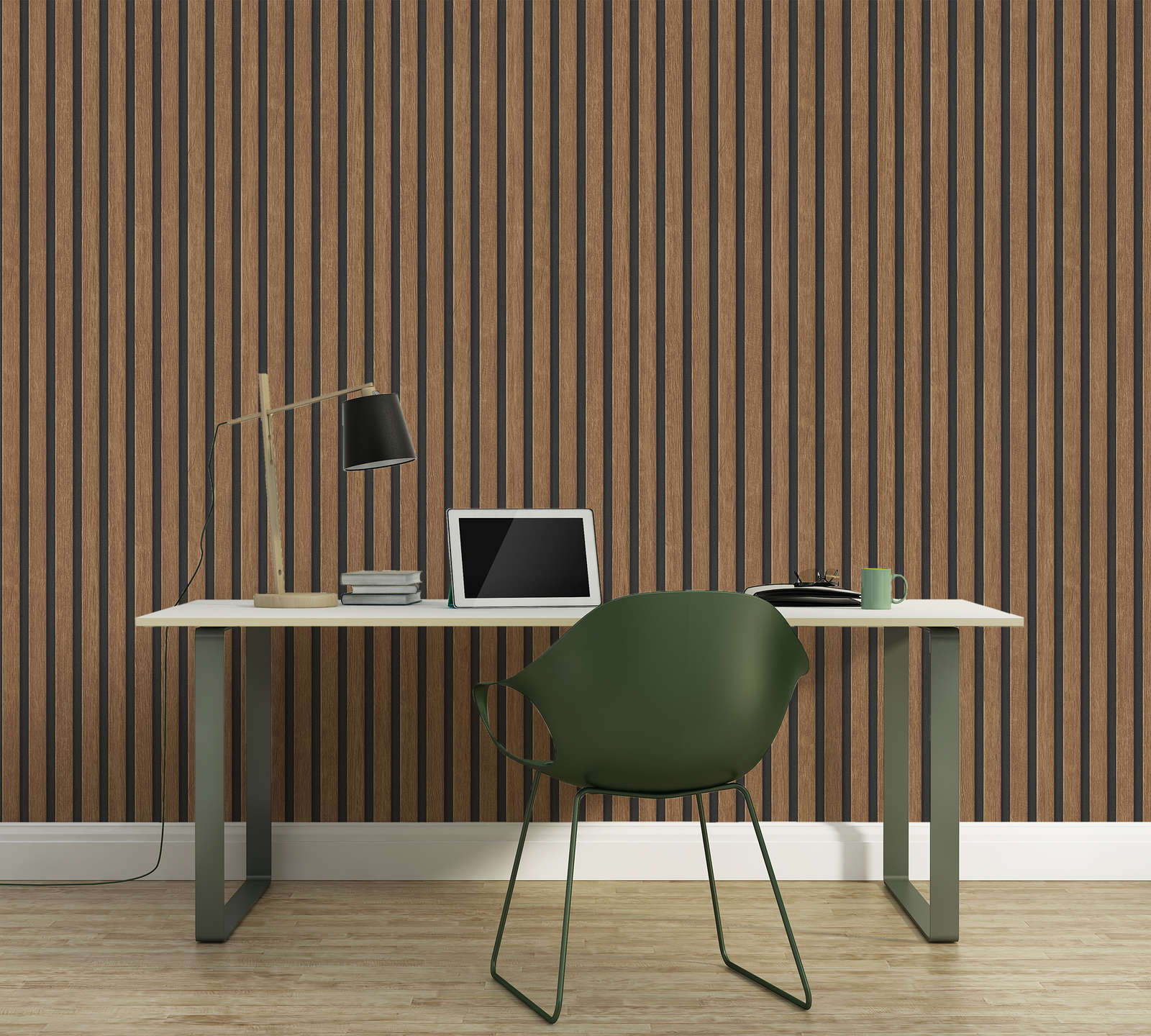 Fine Decor Carta Da Parati Con Pannello A Canne (52 X 1000 Cm - Foto 13