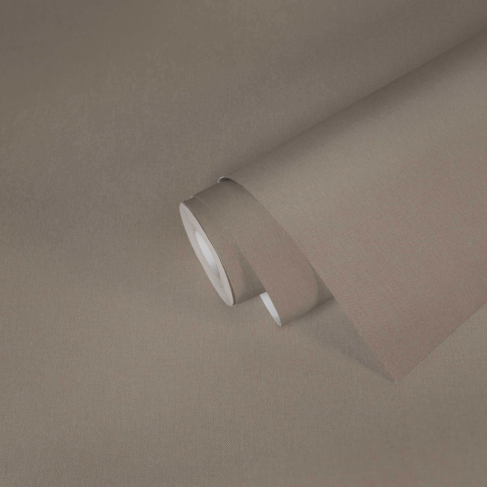             Vliestapete Beige uni & matt mit Textilstruktur – Beige, Braun
        