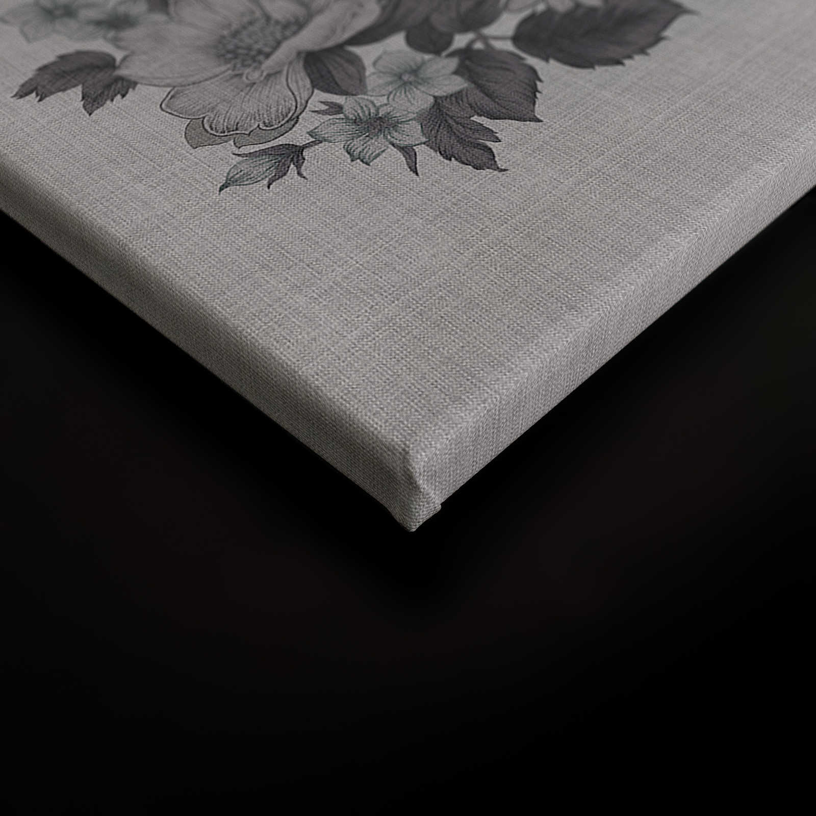             Jaipur 3 - Leinwandbild Indien Dekor Blumen & Architektur – 0,90 m x 0,60 m
        
