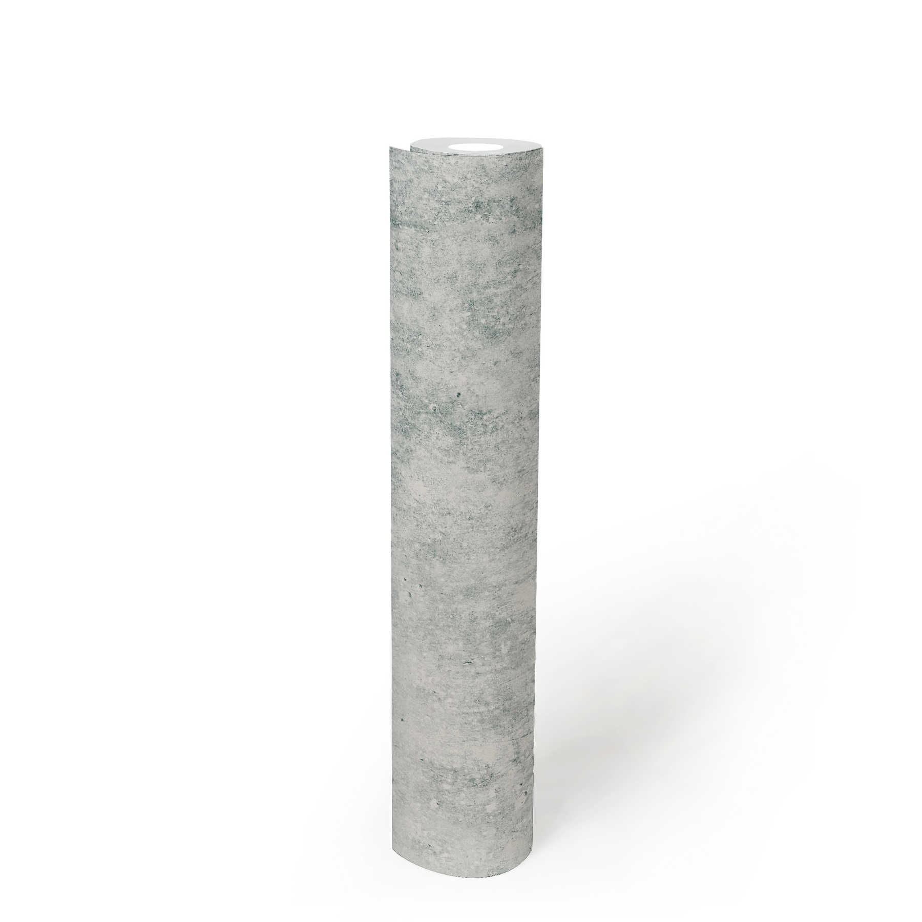             Helle Beton-Tapete mit rauer Oberflächen Optik – Grau
        