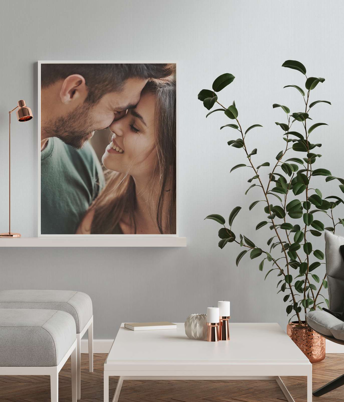             Tapete Graublau hell, seidenmatt mit Struktureffekt
        