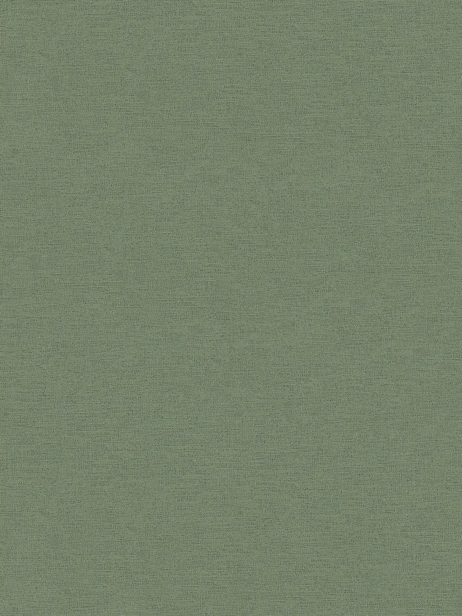 Groen Grijs Behang Olijfgroen, mat &amp; met Textiel Optiek
