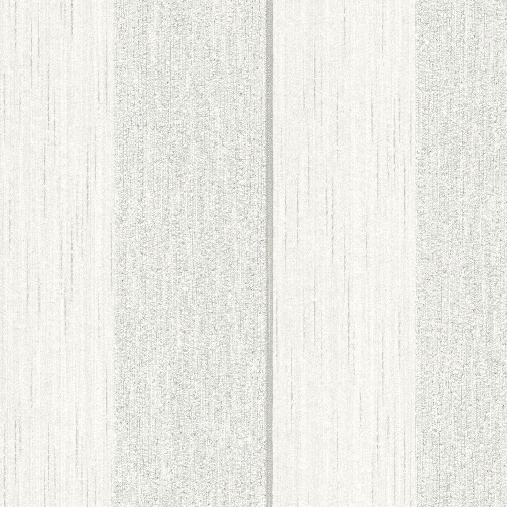             Tapete Struktureffekt-Streifen meliert – Grau, Weiß
        