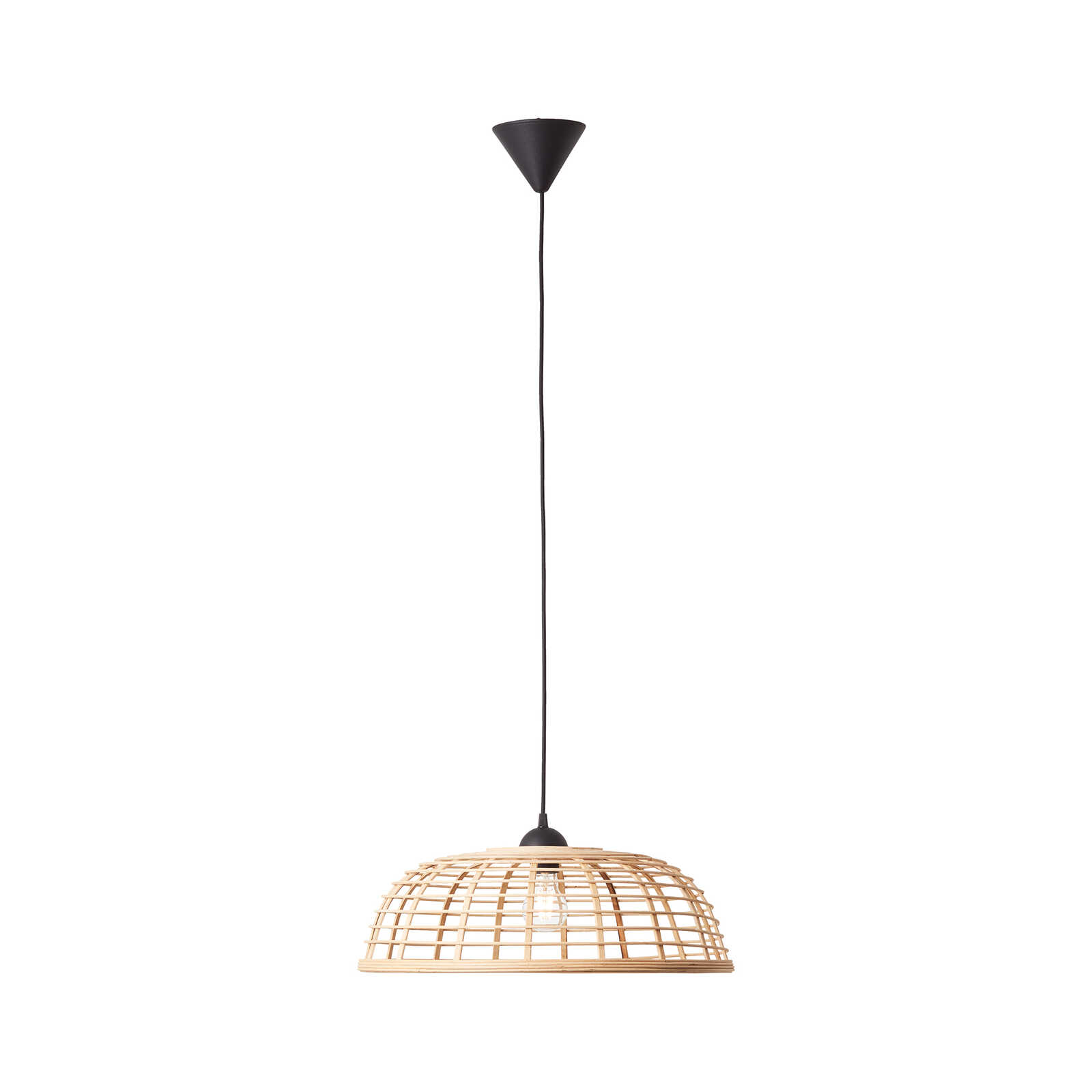             Bamboo pendant light - Elma 1 - Brown
        