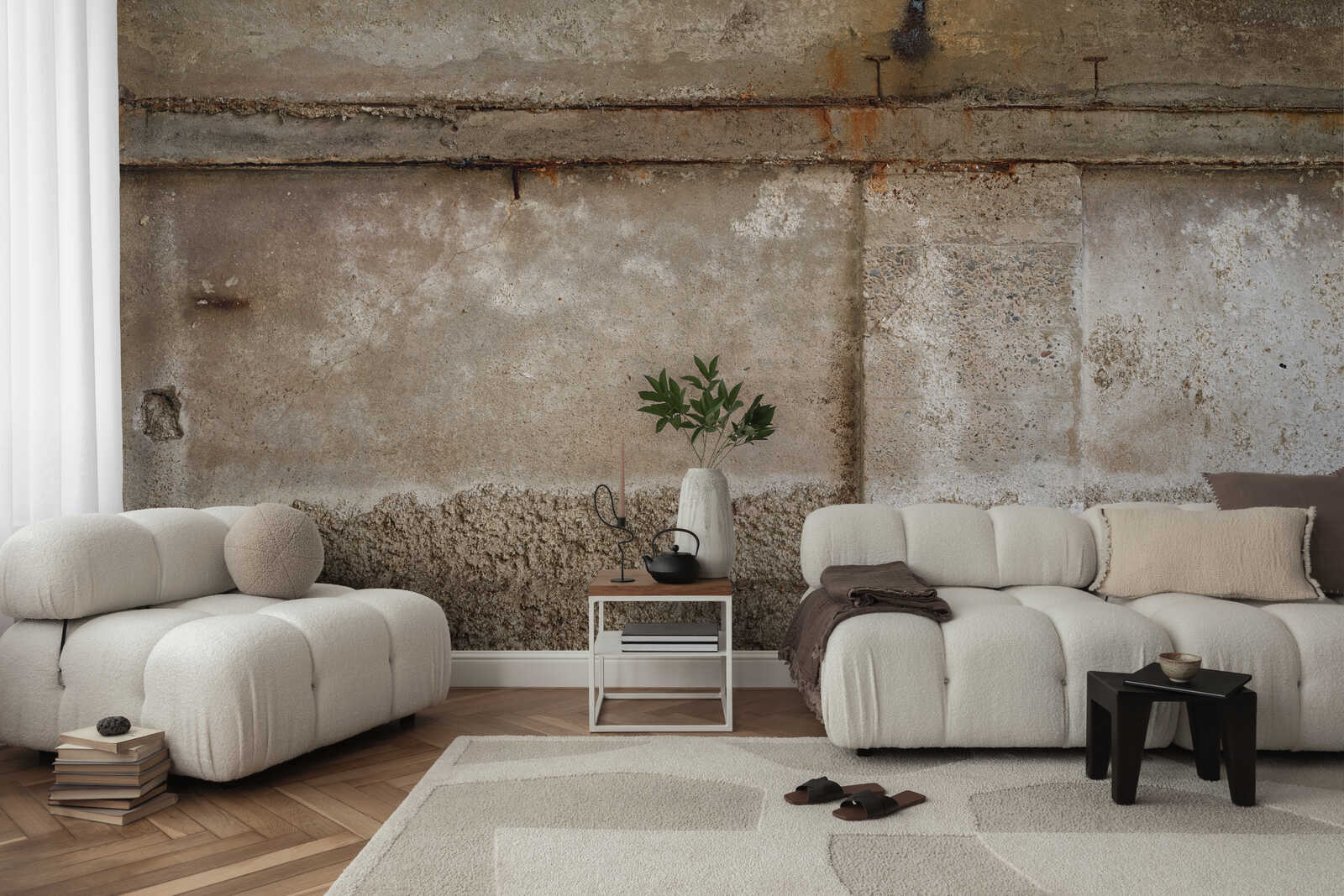 Sofa, Wohnzimmer, Grau, Textil, Wandbild?