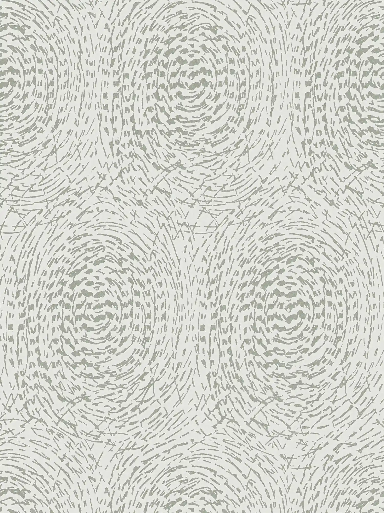 Papier peint à motifs avec design ethnique &amp; couleurs métalliques - beige