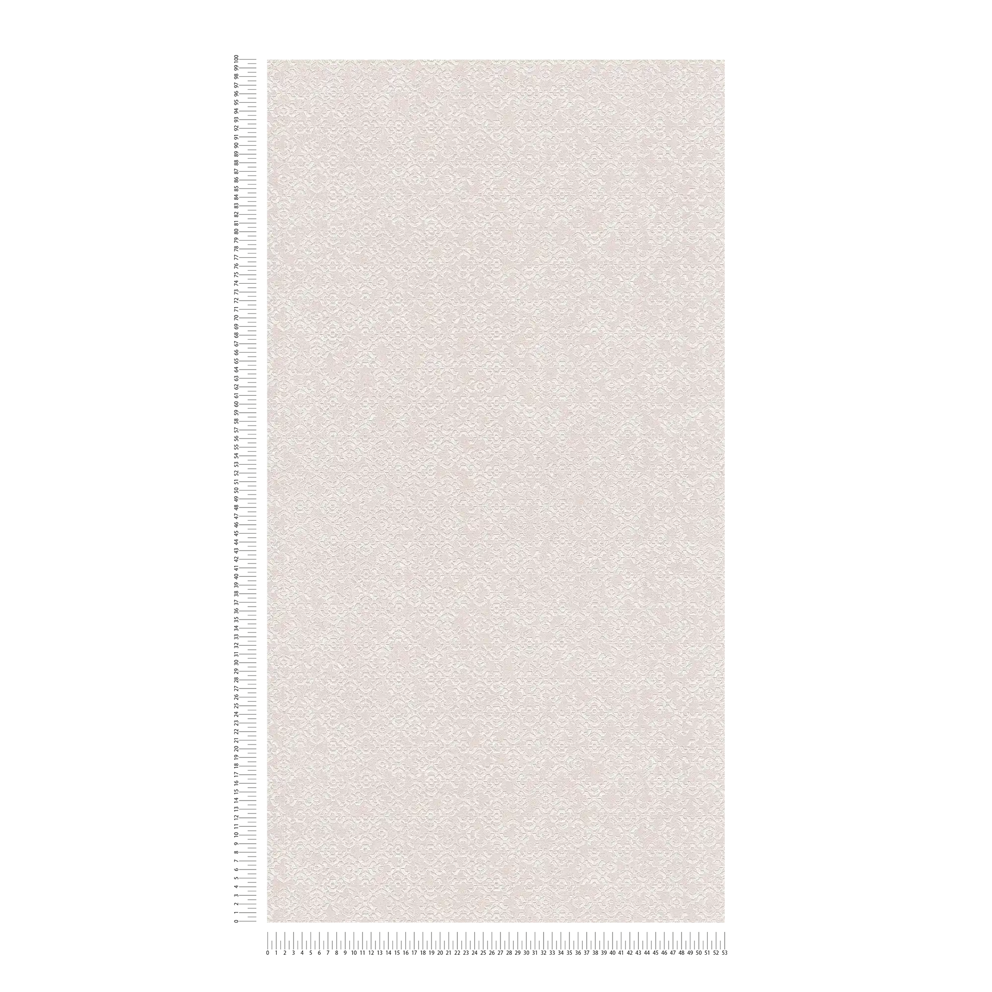             3D Strukturtapete mit Metallic-Effekt – Creme, Metallic, Weiß
        