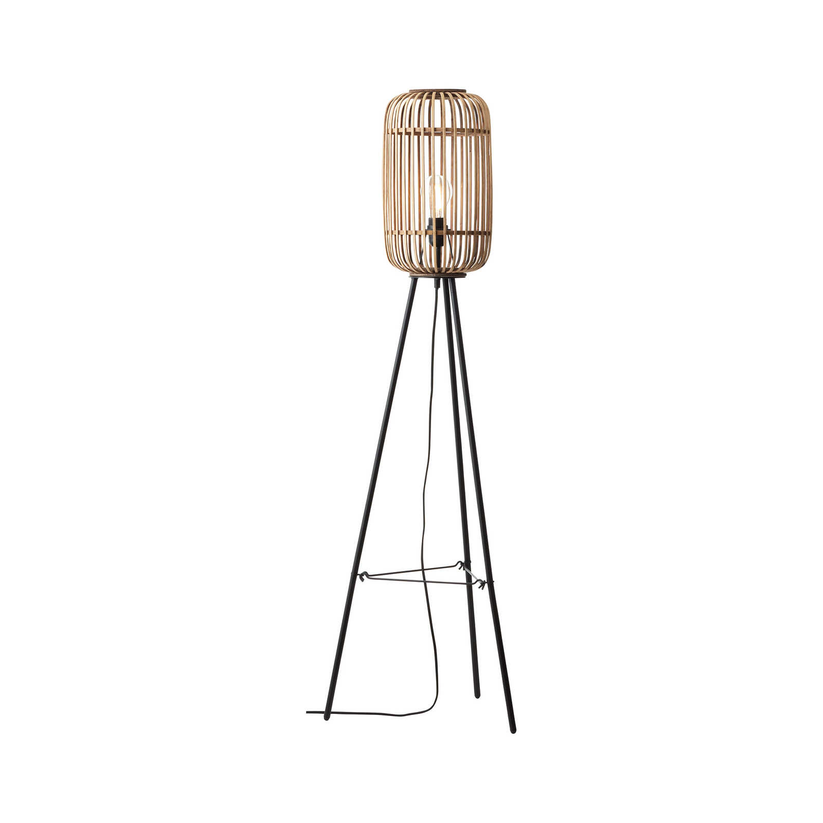        Bamboo floor lamp - Willi 8 - Brown
    