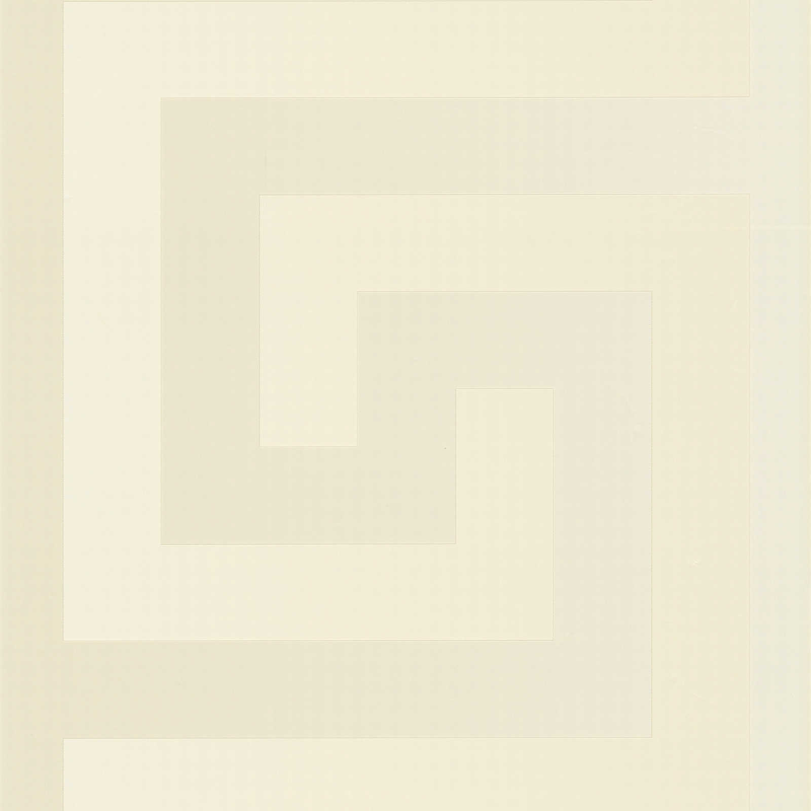         Papier peint méandres VERSACE avec motif structuré - blanc
    