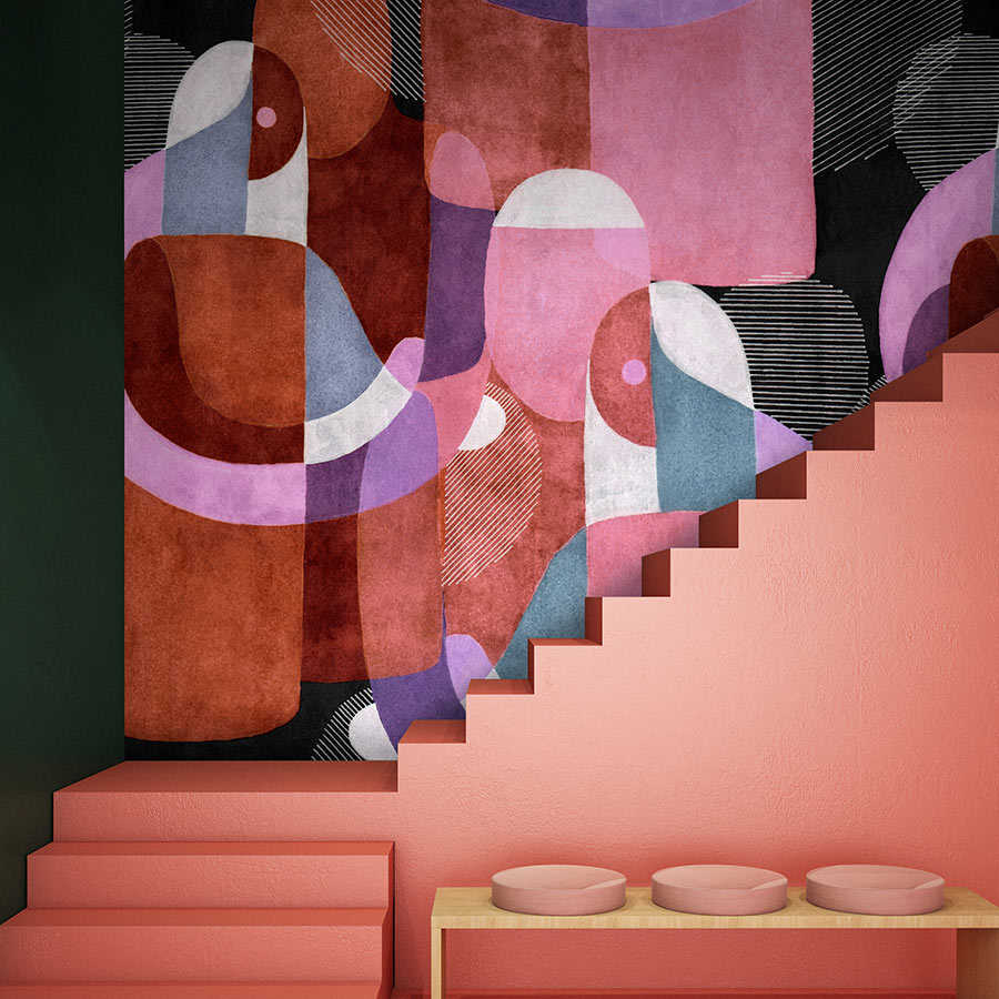 Kunst, Moderne Kunst, Treppe, Gemälde, Inneneinrichtung