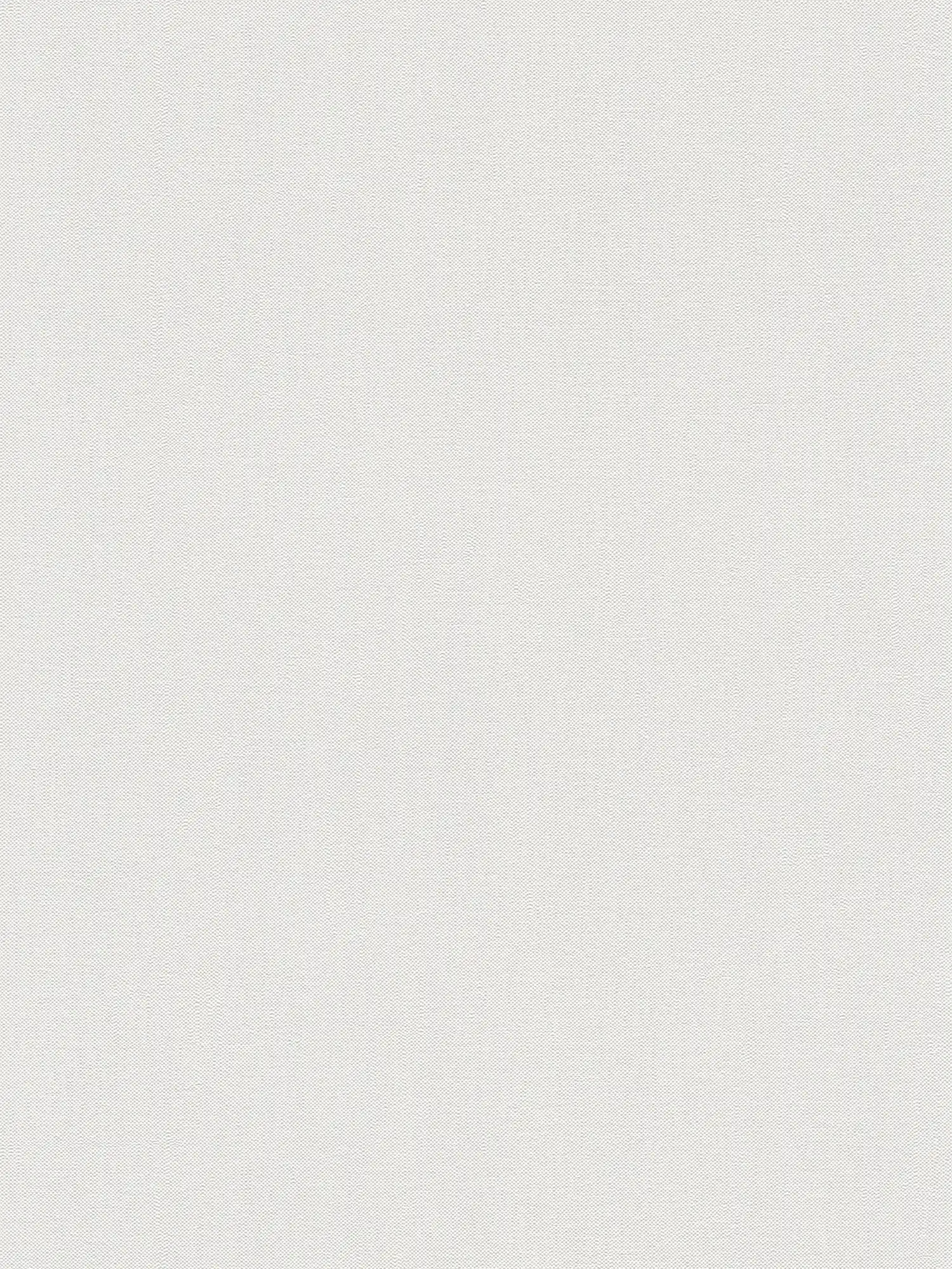 Einfarbige Vliestapete im Textillook – Creme