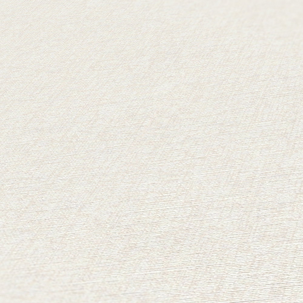             Einfarbige Vliestapete mit Strukturdesign, matt – Creme, Weiß
        