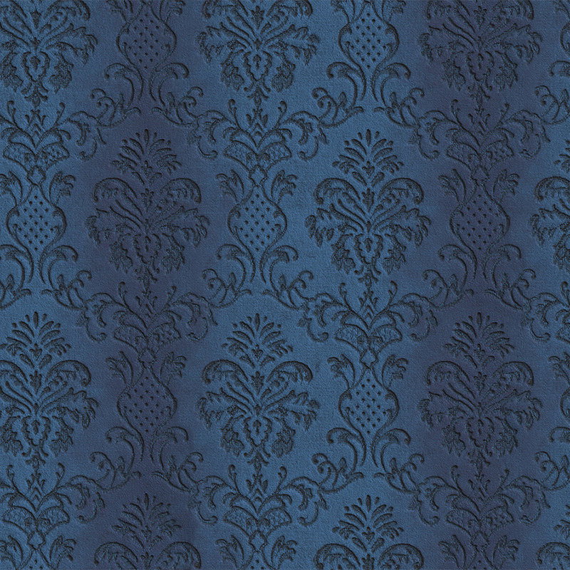 pattern, damask, paisley, ornate, blue