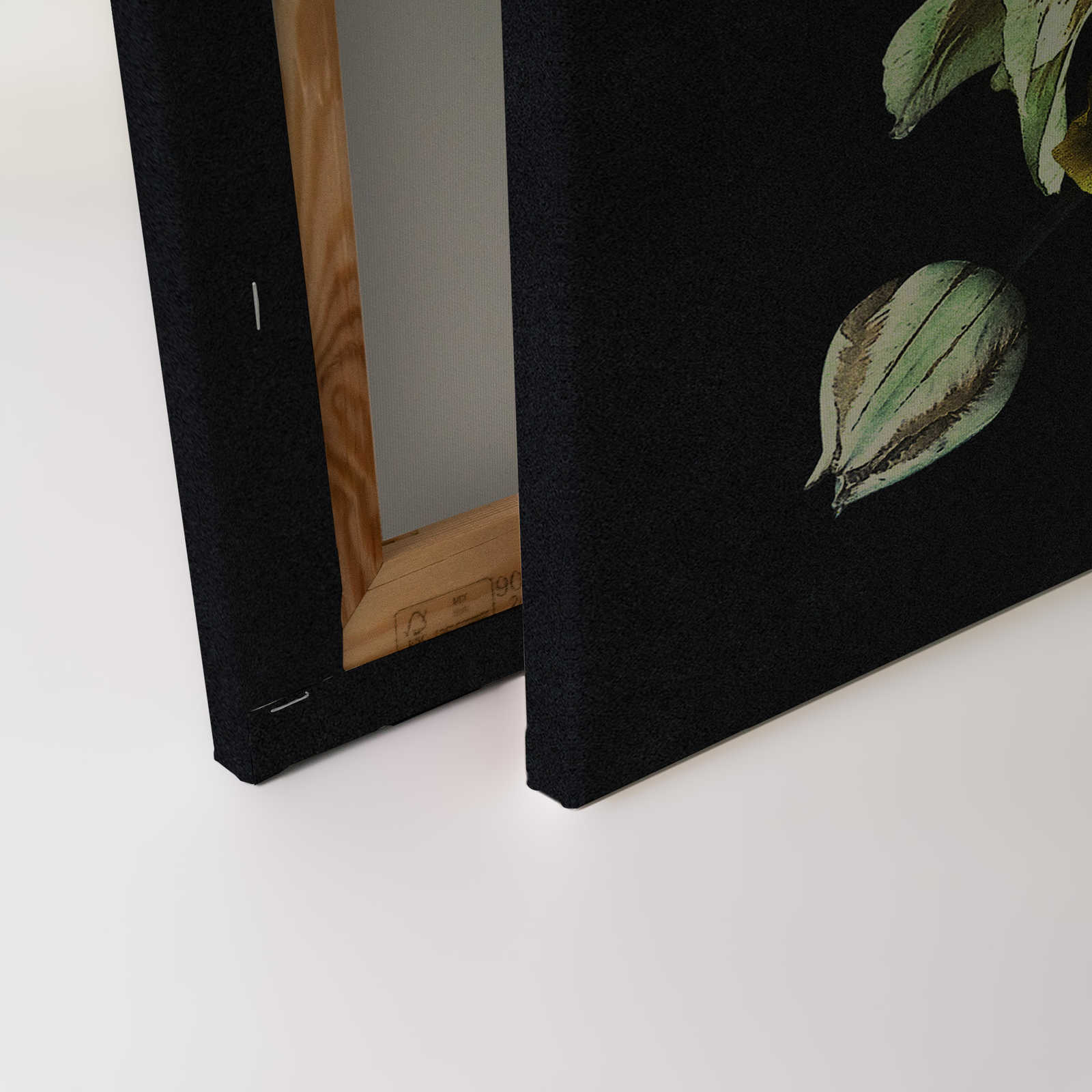             Drama queen 2 - Blumenstrauß Leinwandbild in Pappe Struktur in Grün – 0,90 m x 0,60 m
        