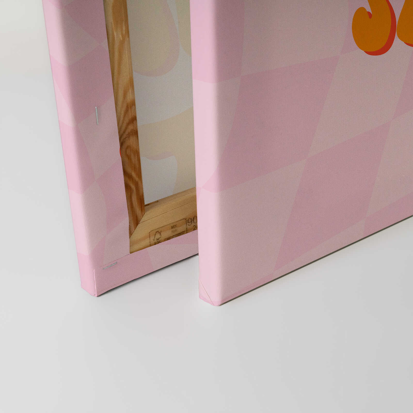 Chasing Sunsets - Leinwandbild mit Regenbogen-Motiv – 30 x 45 cm - Rosa, Pink