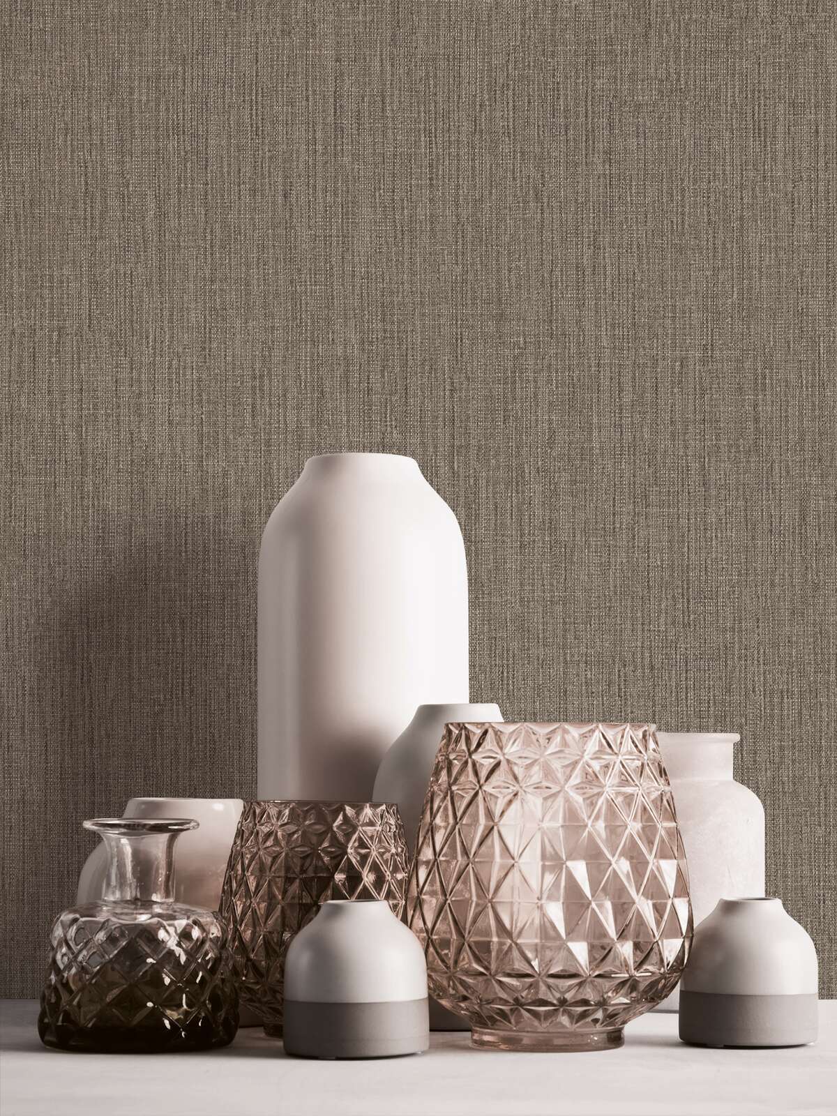 glaswaren, vase, pinkes glas, dekorative behälter, strukturen muster