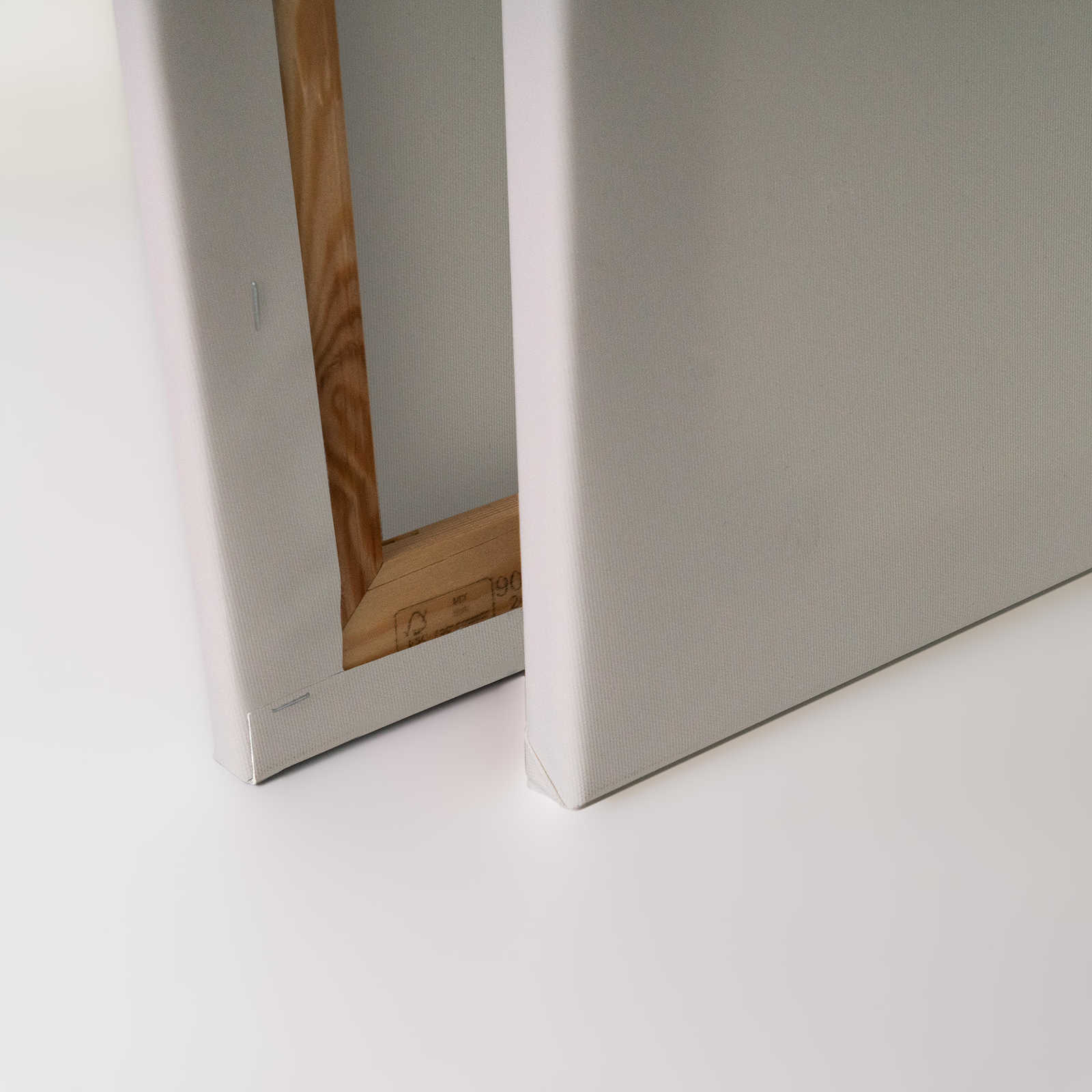             Leinwandbild mit Blätterranken im Wasserfarben-Look – 0,90 m x 0,60 m
        