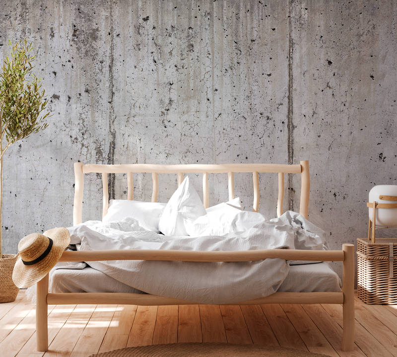             Used-Look Betonmauer Industrial Style – Grau
        