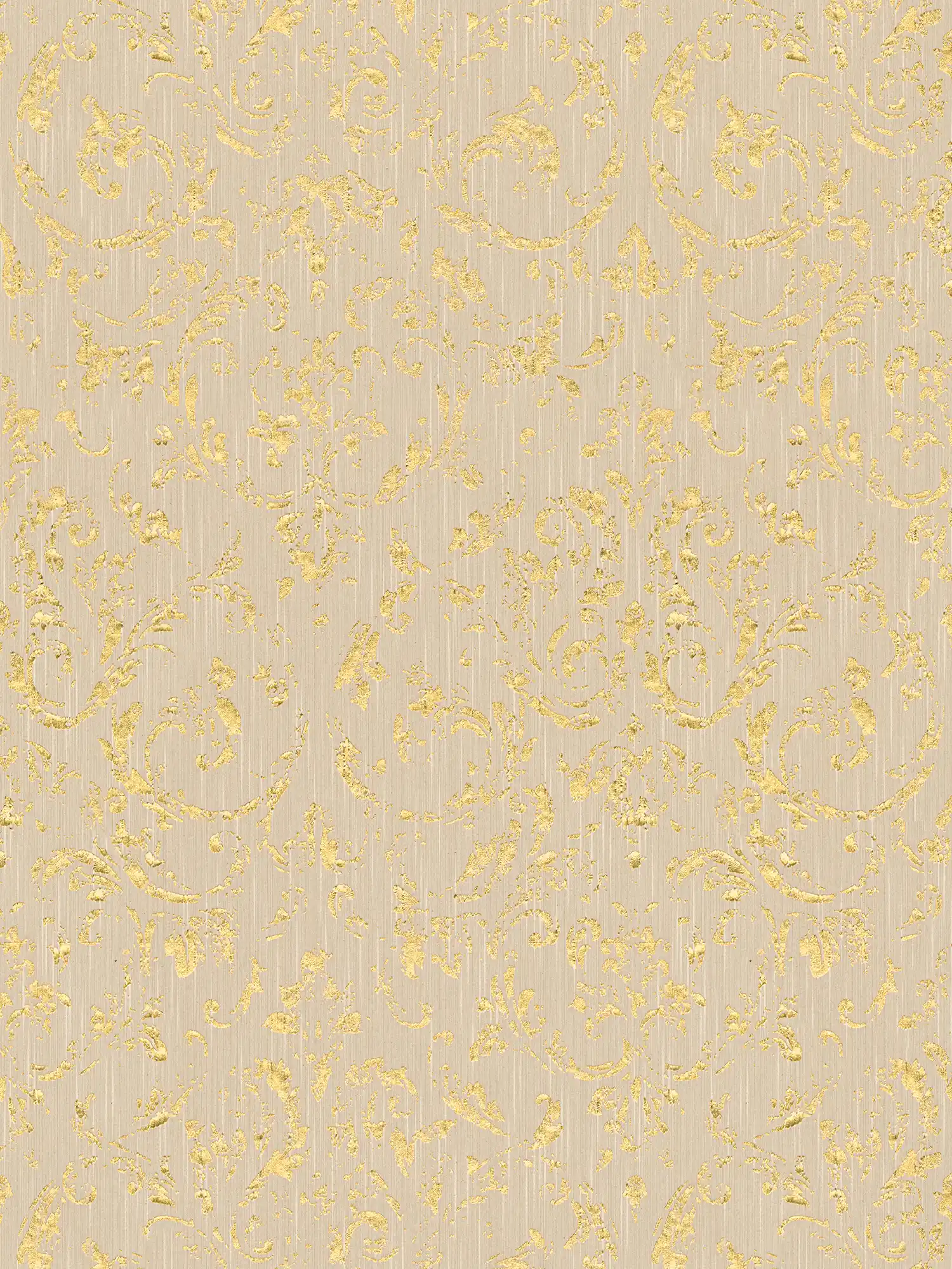         Sierbehang met echt Textiel en goudfolie-afwerking - beige, goud
    