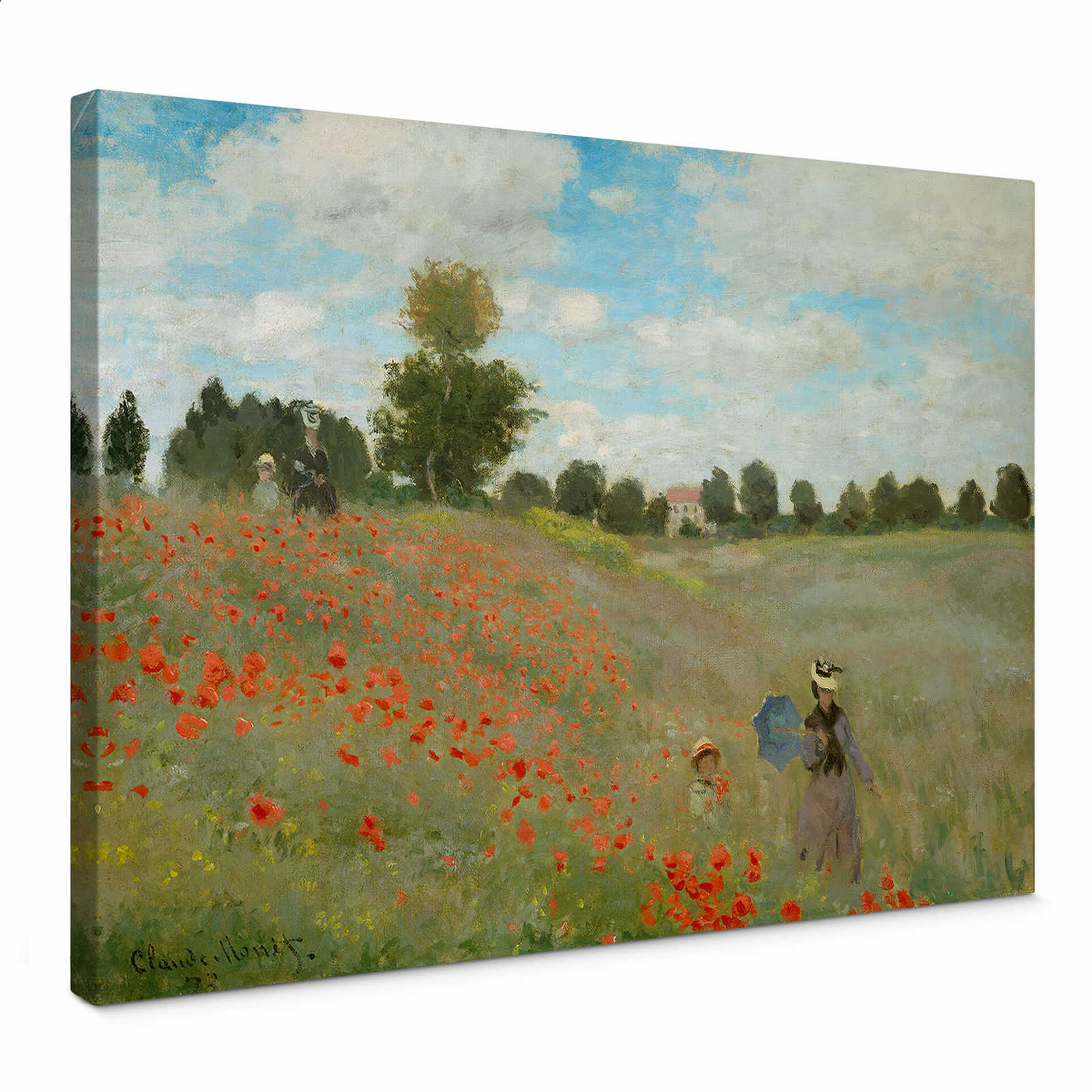         Monet toile 'Champ de coquelicots près d'Argenteuil' - 0,70 m x 0,50 m
    