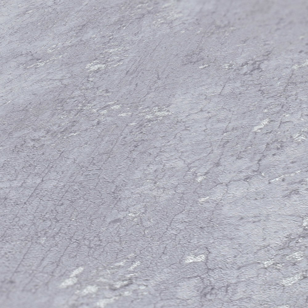            Grau Tapete Putzoptik im Used Look – Grau, Metallic
        
