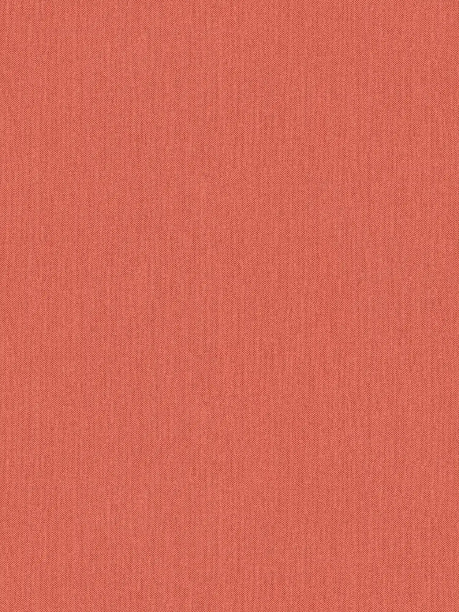 Tapete Orange mit Leinenstruktrur & Terrakotta Farbe