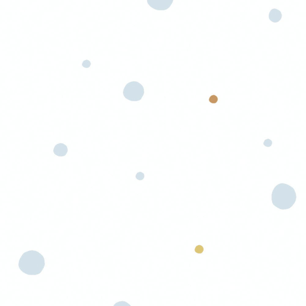             Tapete Kinderzimmer Punkte – Blau, Weiß, Gelb
        