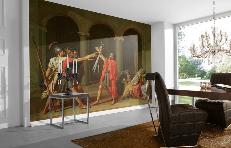             Fototapete 'Der Schwur der Horatier' von Jaques-Louis David
        