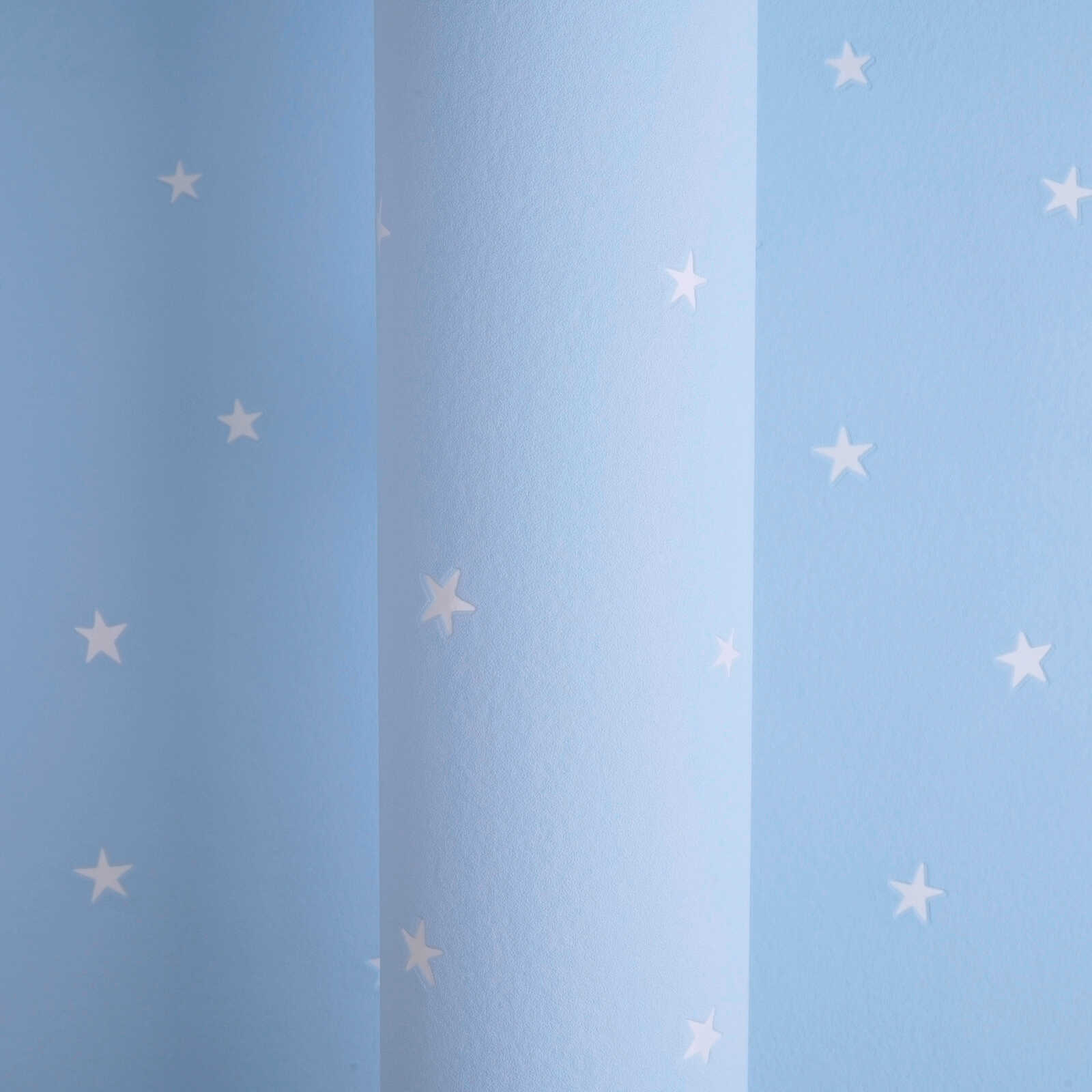 wandteppich, blau, sternchenmuster, papierrollenartig, dekorpapier