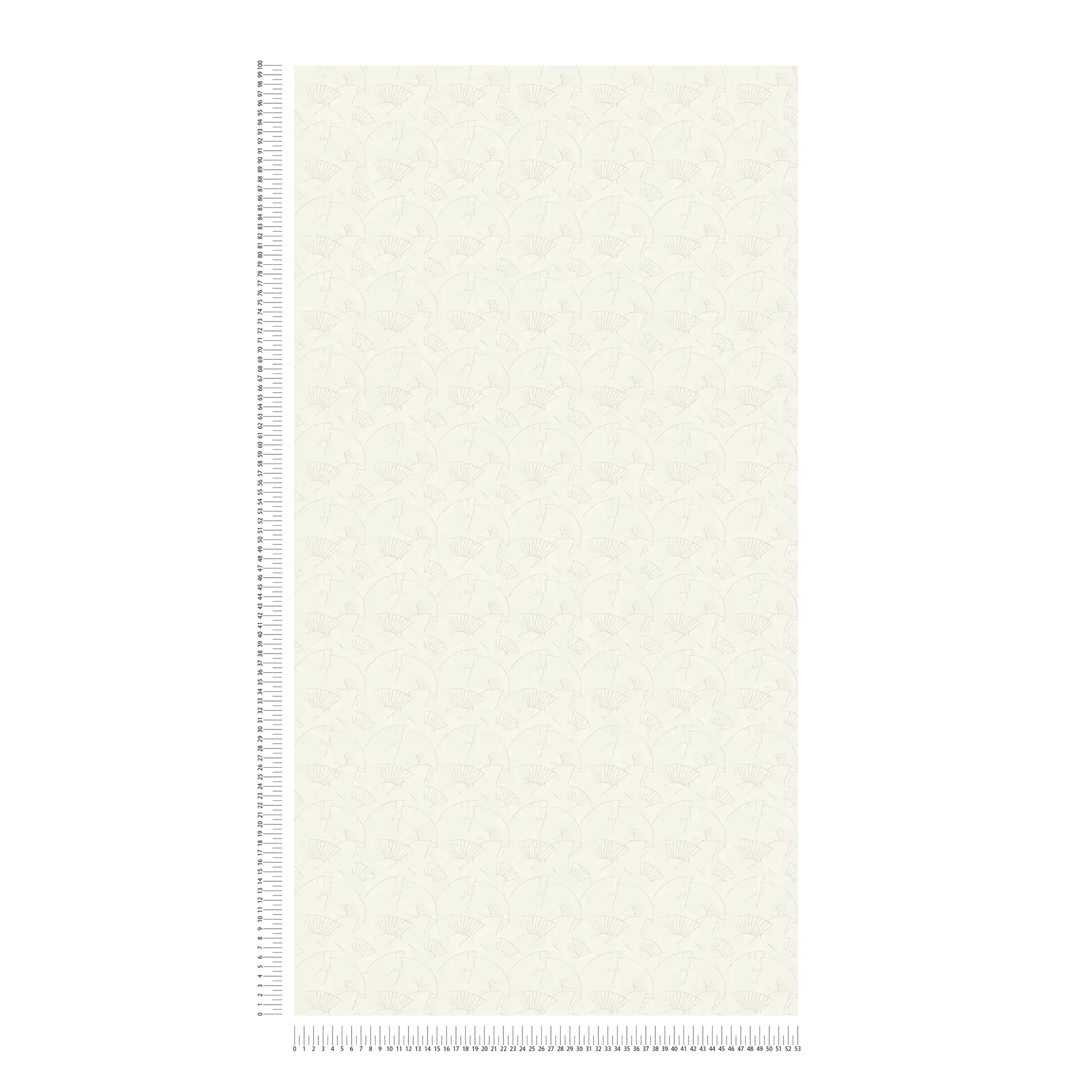             Wallpaper Karl LAGERFELD fan pattern - metallic, white
        