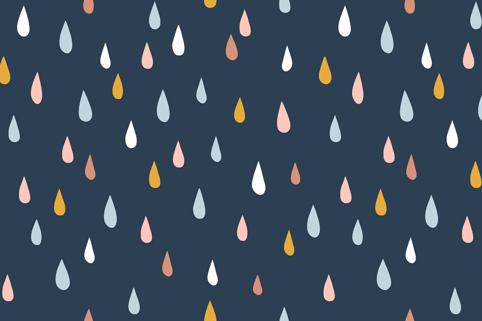             Leinwand fürs Kinderzimmer mit bunten Tropfen – 90 cm x 60 cm
        